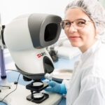 Woman in Lab, industrial photographer Dublin Ireland for medical devices and pharma- John Jordan Photographer